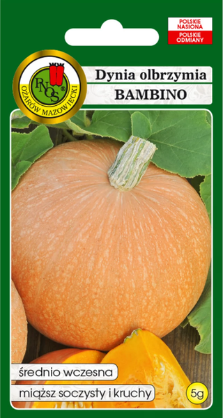 Изображение товара Семена PNOS Тыква Бамбино гигантская (5г)