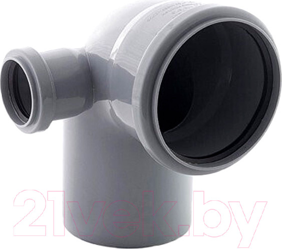 Изображение товара Отвод внутренней канализации Политэк ТПК 110/90 ПП с выходом 50 (левый)