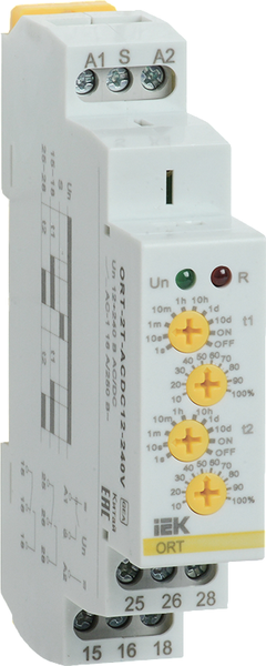 Изображение товара Реле времени IEK ORT-2T-ACDC12-240V