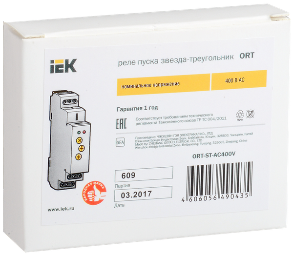 Изображение товара Реле времени IEK ORT-ST-AC400V