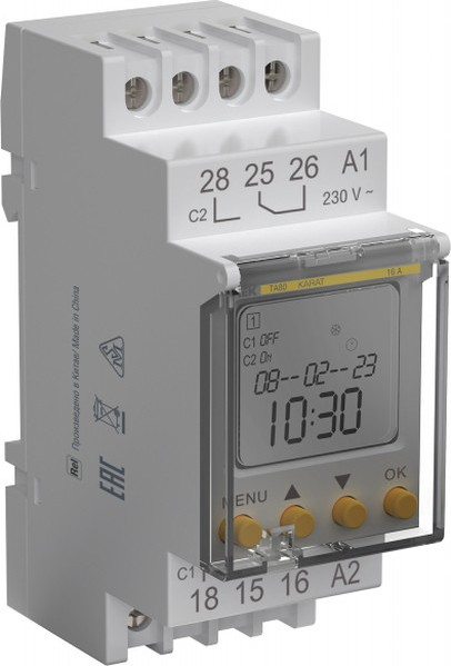 Изображение товара Таймер электронный IEK MTA-A-16 на DIN-рейку