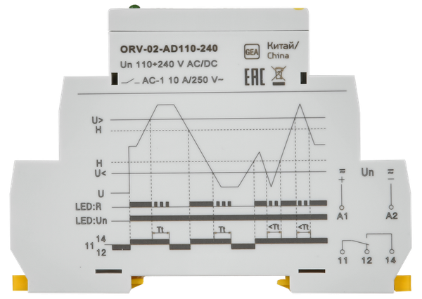 Изображение товара Реле напряжения IEK ORV-02-AD110-240