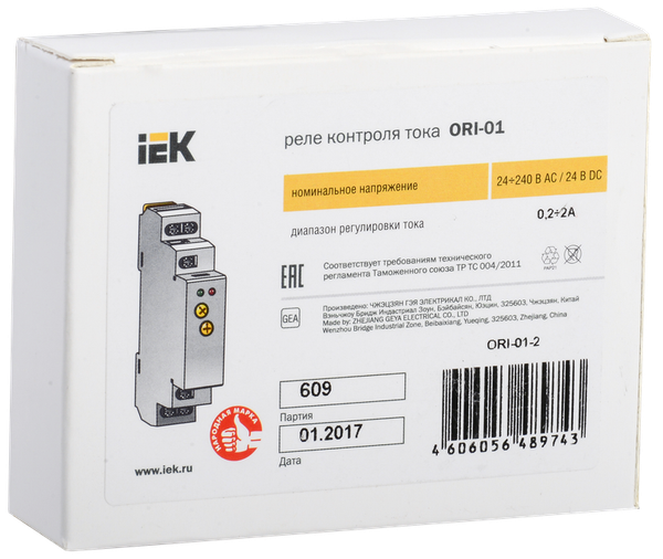 Изображение товара Реле тока IEK ORI-01-2