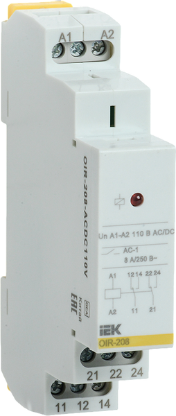 Изображение товара Реле промежуточное IEK OIR-208-ACDC110V