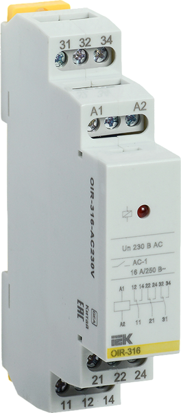 Изображение товара Реле промежуточное IEK OIR-316-AC230V