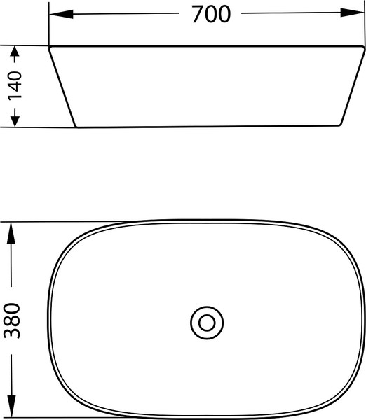 Изображение товара Умывальник Lauter 21393-70 (70x38)