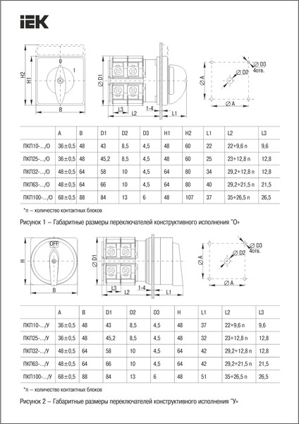 Изображение товара Переключатель IEK BCS21-063-1
