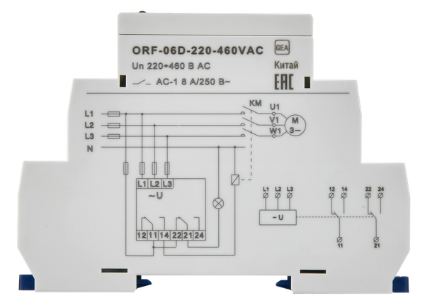 Изображение товара Реле контроля фаз ONI ORF-06D-220-460VAC