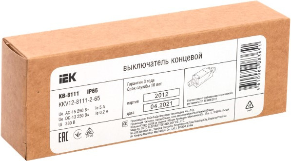 Изображение товара Выключатель концевой IEK KKV12-8111-2-65