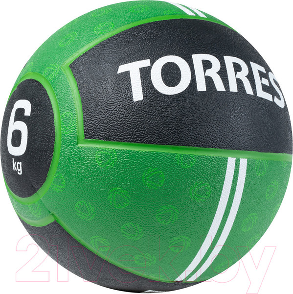 Изображение товара Медицинбол Torres AL00236 (6кг, зеленый/черный)