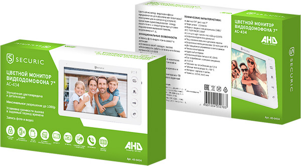 Изображение товара Монитор для видеодомофона Rexant 45-0434