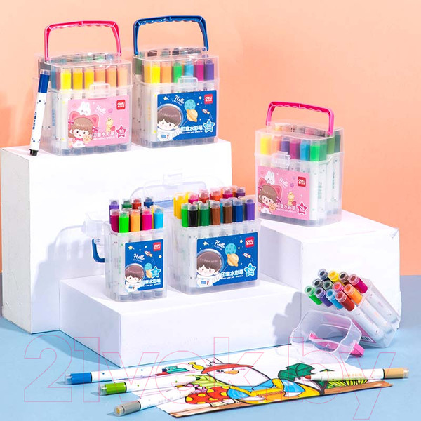 Изображение товара Фломастер-штамп Deli HM65324 (24шт)