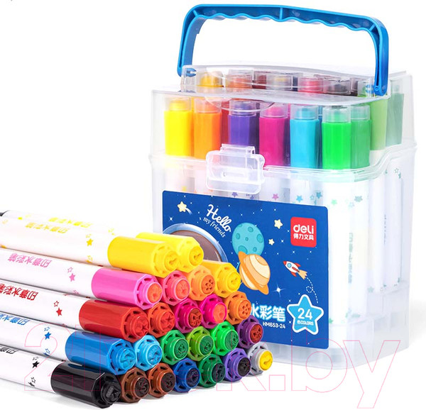 Изображение товара Фломастер-штамп Deli HM65324 (24шт)