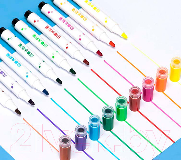 Изображение товара Фломастер-штамп Deli HM65324 (24шт)