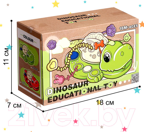 Изображение товара Развивающий игровой набор Sima-Land Динозаврик BWL-01Y(W) / 10654172 (красный)