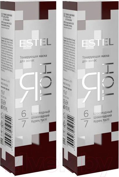 Изображение товара Тонирующая маска для волос Estel Я Тон 6/7 (2x60мл, шоколадный)