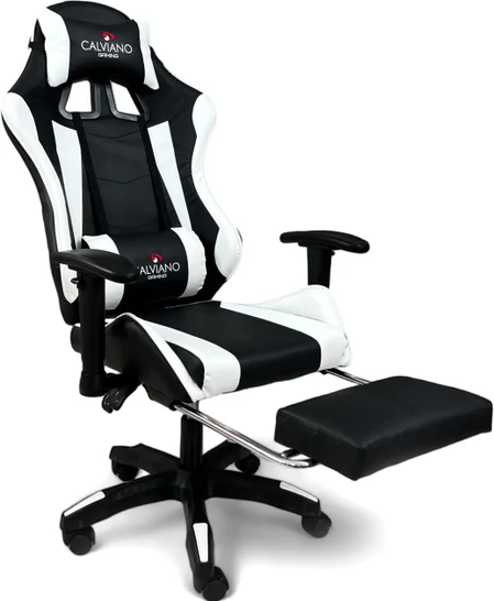 Изображение товара Кресло геймерское Calviano 1585 (черный/белый)