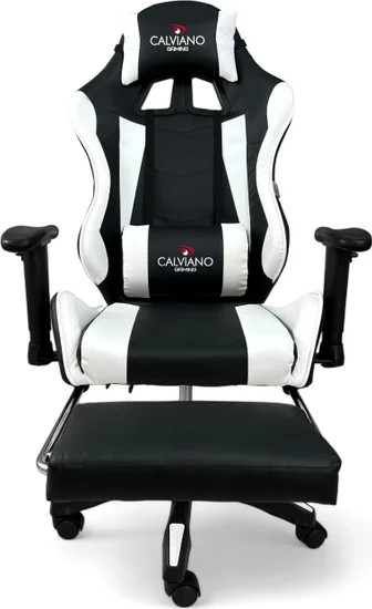 Изображение товара Кресло геймерское Calviano 1585 (черный/белый)