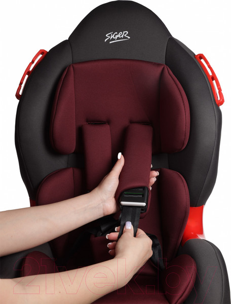 Изображение товара Автокресло Siger Кокон / KRES4023 (рубиновый/серый)