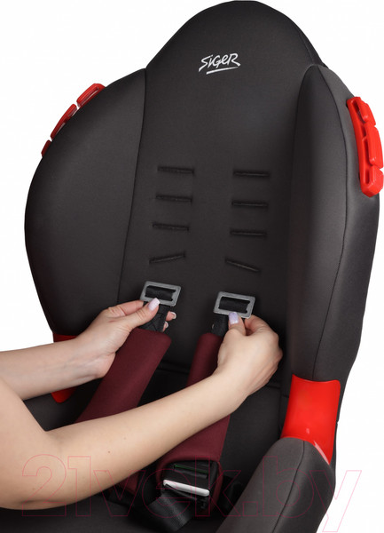 Изображение товара Автокресло Siger Кокон / KRES4023 (рубиновый/серый)