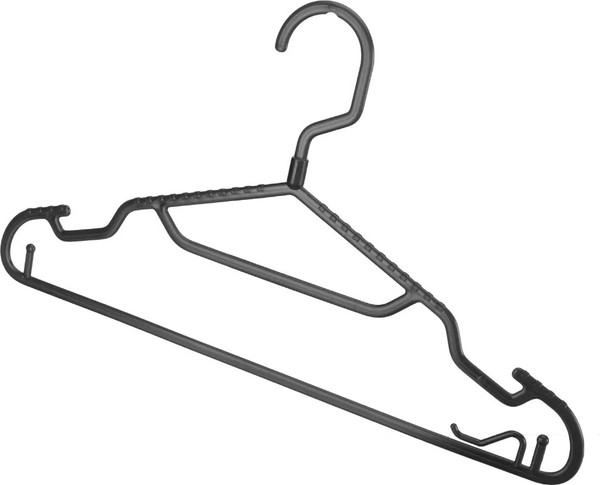 Изображение товара Набор пластиковых вешалок-плечиков Econova Slim / 434295513 (черный)