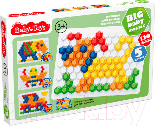 Изображение товара Развивающая игра Baby Toys Мозаика шестигранная / 05023