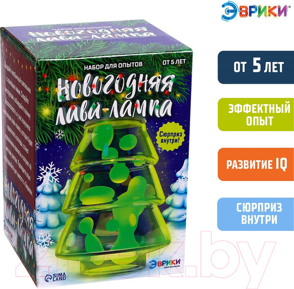 Изображение товара Набор для опытов Эврики Новогодняя лава-лампа / 7768933