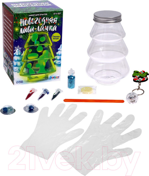 Изображение товара Набор для опытов Эврики Новогодняя лава-лампа / 7768933