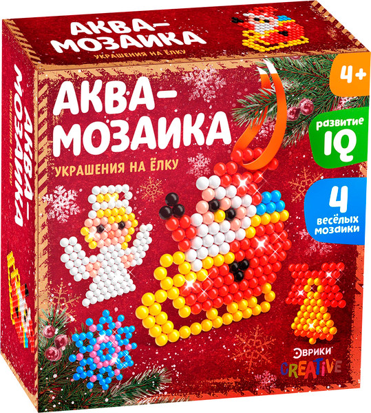 Изображение товара Развивающая игра Эврики Аквамозаика. Дед Мороз с ангелом / 4175129