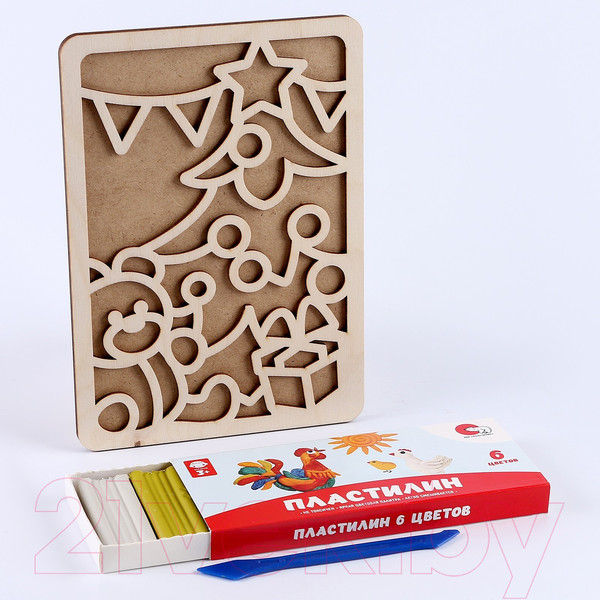 Изображение товара Набор для творчества Лесная мастерская Пластилиновые картинки. Новый год! Новогодняя елка / 10225143