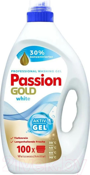 Изображение товара Гель для стирки Passion Gold Для белого белья (4л)