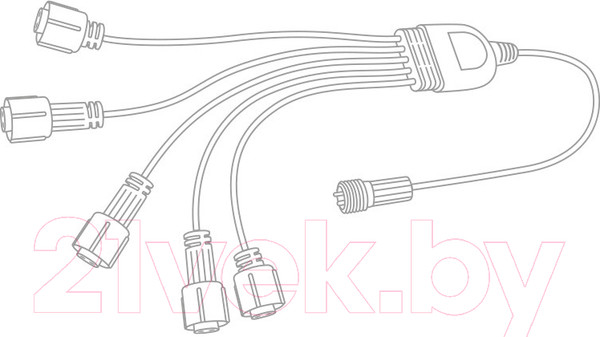 Изображение товара Разветвитель для гирлянд Neon-Night 315-434 (0.3м, белый)