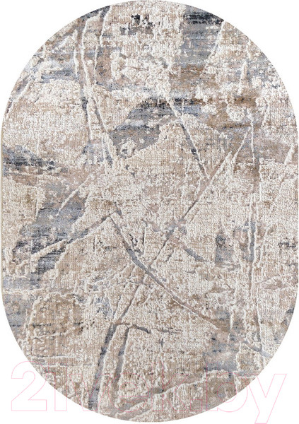 Изображение товара Коврик Kartal Afina PT67A-LIGHT-BEIGE-OVAL (0.8x1.5)