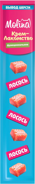 Изображение товара Лакомство для кошек Molina Вывод комков шерсти из желудка / 74082 (48г)
