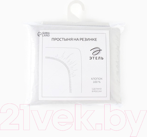 Изображение товара Простыня Этель 10624048 (светло-серый)