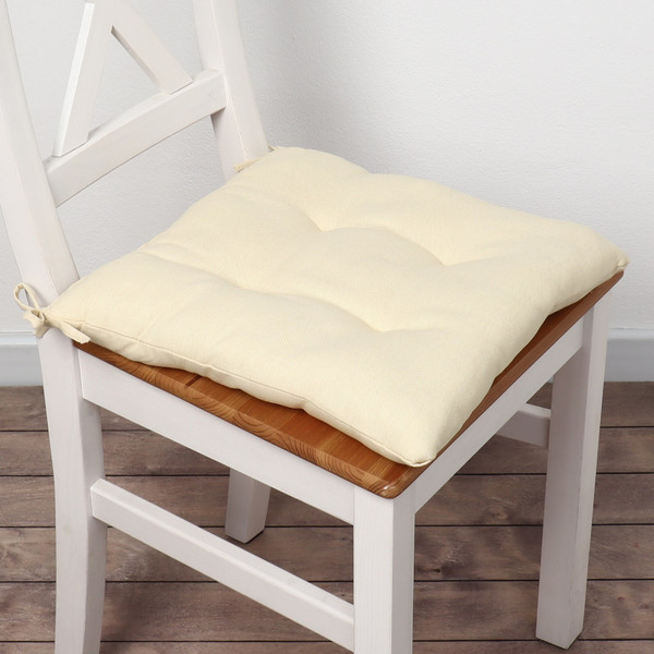 Изображение товара Подушка на стул Этель Home / 10472155 (42x42, молочный)