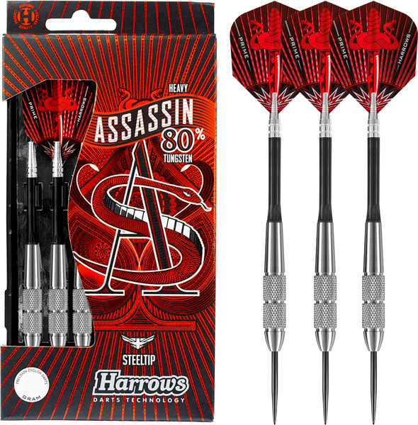 Изображение товара Набор дротиков для дартса Harrows Assassin Heavy 3x30 gR W80 / ED11230