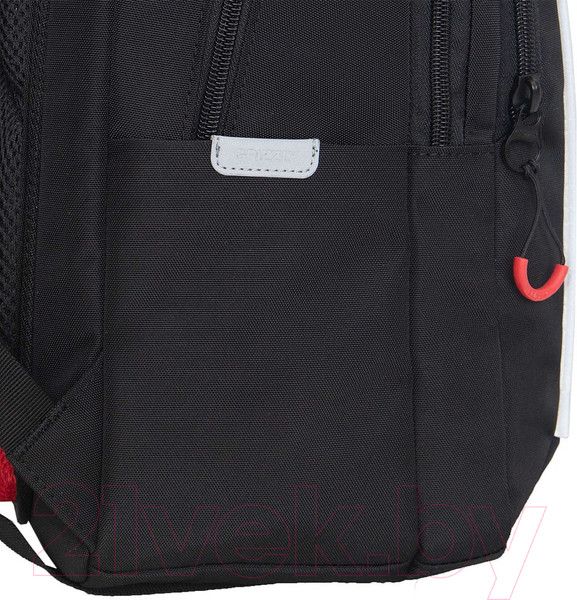Изображение товара Школьный рюкзак Grizzly RB-452-7 (черный/красный)