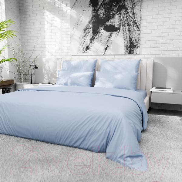 Изображение товара Пододеяльник Этель 10624052 (150x220, голубой)