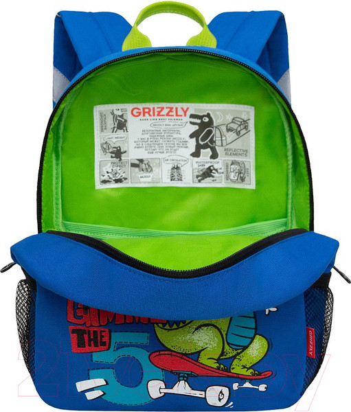 Изображение товара Детский рюкзак Grizzly RK-477-3 (синий)