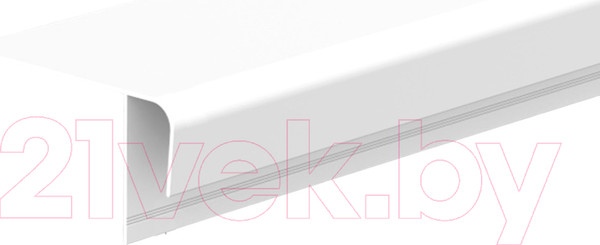 Изображение товара Профиль для стеновой панели Ideal Ламини F 8мм 001-0 Белый глянцевый (3м)