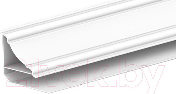 Изображение товара Плинтус для стеновой панели Ideal Потолочный Ламини 8мм 001 Белый (3м)