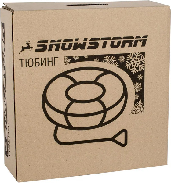 Изображение товара Тюбинг-ватрушка Snowstorm BZ-80 Cristmass / W112860 (80см, бирюзовый/черный)