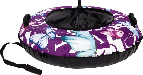 Изображение товара Тюбинг-ватрушка Snowstorm BZ-100 Butterfly V3 / W113186 (100см, розовый/черный)