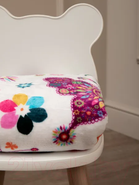 Изображение товара Плед TexRepublic Absolute Flannel Бабочки 110x140 / 8698 (розовый)