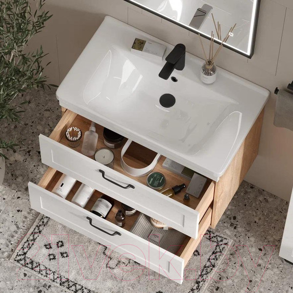 Изображение товара Тумба под умывальник EQUIL Lago 80.2Y Миранда (подвесная)