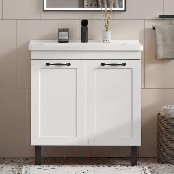 Изображение товара Тумба под умывальник EQUIL Lago 80.2D Миранда (напольная)