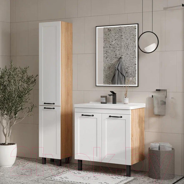 Изображение товара Тумба под умывальник EQUIL Lago 80.2D Миранда (напольная)