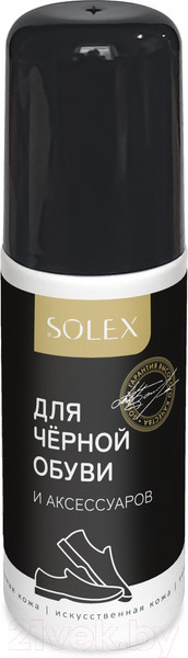 Изображение товара Краска для обуви Solex Черная (75мл)