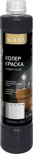 Изображение товара Колеровочная краска Solex Черный (750мл)